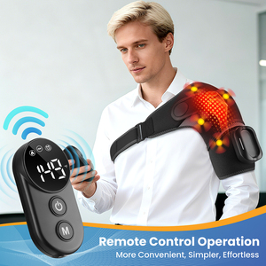 Nuovo Massaggiatore per Spalle Fitease con 4 Motori, Terapia Vibrazionale e Riscaldamento, Telecomando Wireless e Batteria da 5000mAh - Product Image 2