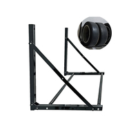 Support mural pliable en métal pour équipement de véhicule Garage Présentoir de roue de voiture pour moto et pneu de vélo Montage mural facile