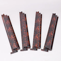 Règle de Mahjong style juif américain 2-en-1, support de tuiles et support de Mahjong avec tige de poussée, 17,5/20 pouces, en matériau ABS, écologique et portable