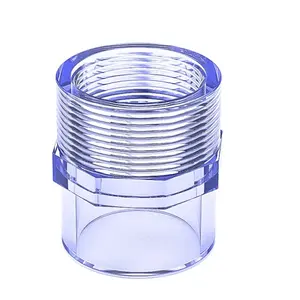 Faygo Union Popular Selling Product Clear PVC Pipe Rigid Plastic Pipe Fittings Transparent Pipe