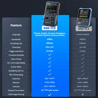 FNIRSI DSO-TC4 3-IN-1 10MHz 48MSa/s Digital Oscilloscope Transistor Tester Signal Generator