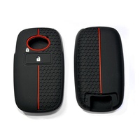 Étui de clé en silicone à texture nid d'abeille pour Toyota Camry/Corolla/RAV4 Levin/Highlander, clé intelligente à 3 boutons, résistant aux rayures, haut de gamme