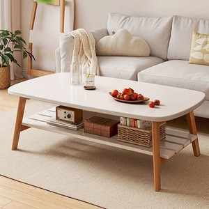 طاولة قهوة خشبية عصرية وصديقة للبيئة للمنزل، بسيطة وأنيقة للشقق الصغيرة أو غرف النوم - Product Image 4