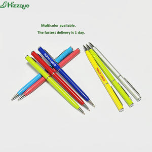 Hot Selling Ultra Thin Kugelschreiber, neuartige kommerzielle Promotion Silber Rose Gold Metall Custom Hotel Logo Stift - Product Image 4