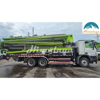 Chine Zoomlion utilisé 25m 47m moteur diesel voiture d'occasion Mini Boom pompe de coulée de béton camion avec accessoires