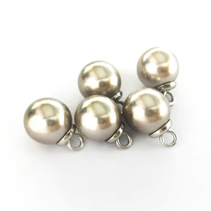 Pendentif boule en perle d'imitation de 16 mm avec trou de 2,2 mm pour la fabrication de bijoux et accessoires de coque de téléphone - Product Image 3
