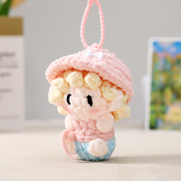 Nouvelle poupée en peluche au crochet faite à la main, représentant un élégant cerf frère, pendentif décoratif en fil tricoté