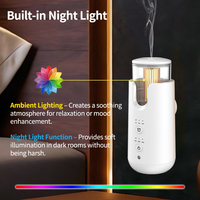 Diffuseur d'arômes intelligent professionnel 50 ml, machine à nébulisation froide à brancher, 3 réglages de minuterie, lumière d'ambiance à 7 couleurs pour hôtel, spa, clinique