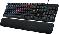 Mouse Keyboard Gaming OEM/ODM AK3037 RGB LED Backlit 104-Key Wired Mechanical USB Interface Anti-Ghosting Spill Resistant