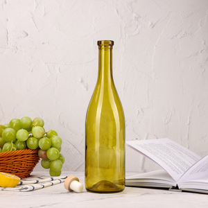 Botellas Vintage de vidrio verde amarillo de 750ml para vino alcohólico Brandy para gelatina, dulces, fideos de Chocolate, comida para bebés - Product Image 1