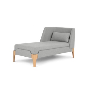 2024 Venta caliente diseño moderno real escandinavo tela de terciopelo <span class=keywords><strong>chaise</strong></span> <span class=keywords><strong>longue</strong></span> para dormitorio sala de estar - Product Image 1