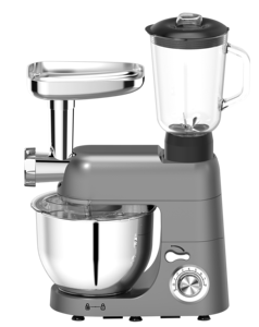 <span class=keywords><strong>5</strong></span>合1多功能7升1800瓦家用电动立式搅拌机，带鸡蛋搅拌器面团钩绞肉机水果蔬菜混合物 - Product Image 1