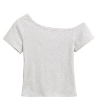 CROP TOP COURT D'ÉTÉ À ÉPAULES DÉCOULÉES Runwaylover