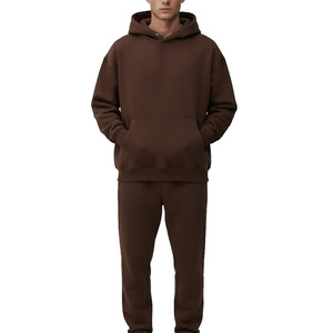 ชุดเสื้อฮู้ดซิปหนึ่งในสี่แบบฟลีซสำหรับผู้ชายและกางเกงทรงเข้ารูป ชุดลำลองสำหรับออกกำลังกายและสวมใส่ในชีวิตประจำวัน - Product Image 2