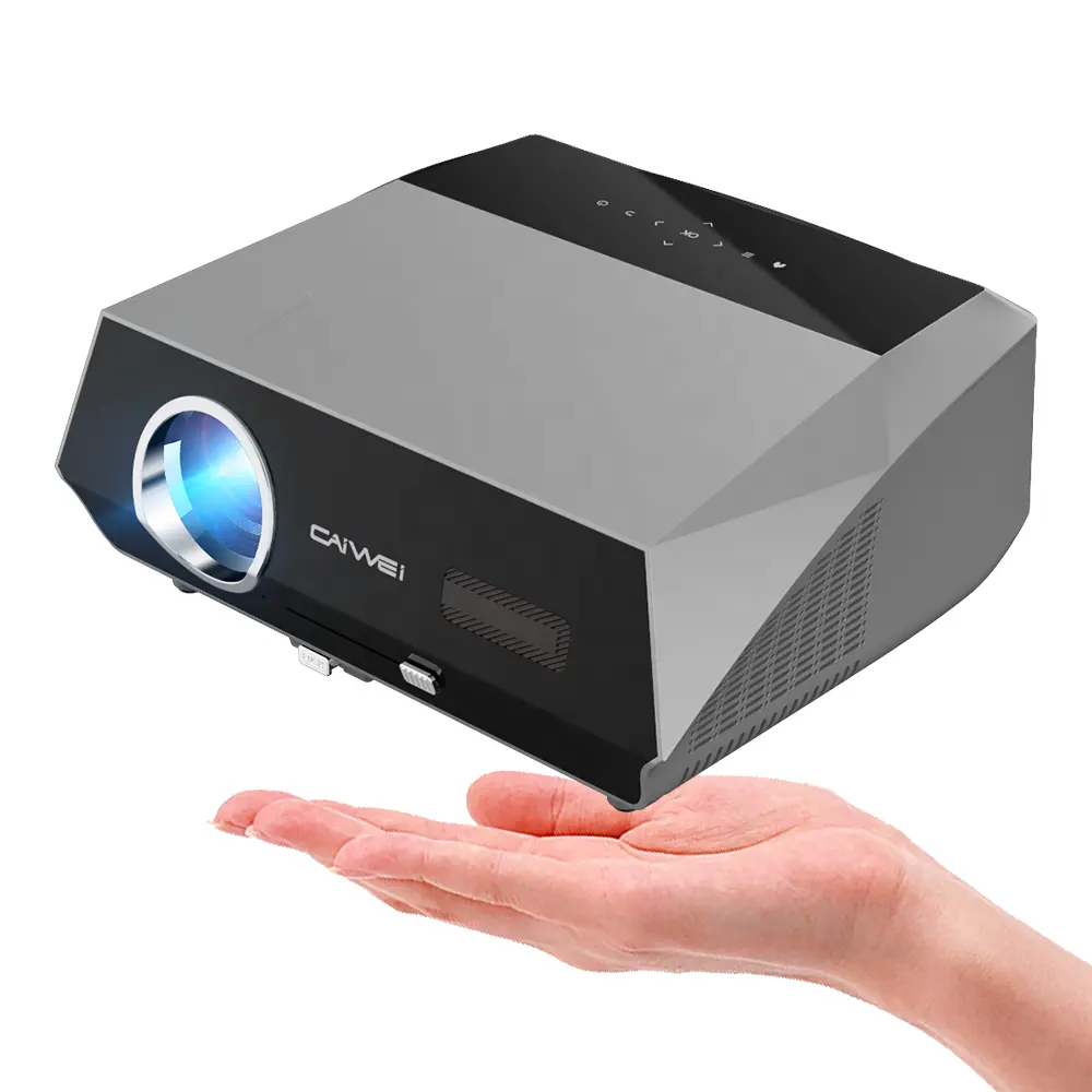 Caiwei Full HD 4K and smart LCD Beamer 1080p Auto focus A10Q Projector for gaming movie and presentation