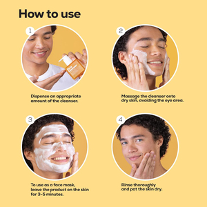 Nettoyant Visage Crème Bio Végétalien Marque Blanche à la Niacinamide et à l'Acide <span class=keywords><strong>Salicylique</strong></span> pour Nettoyage en Profondeur, Purification des Pores et Démaquillage - Product Image 5