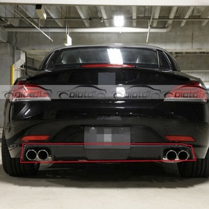 Carbon Diffuser Rear <b>Lip</b> Bumper Fins Spoiler Wing <b>Splitter</b> for BMW E89 Z4 Convertible Regular Standard - Product Image 2