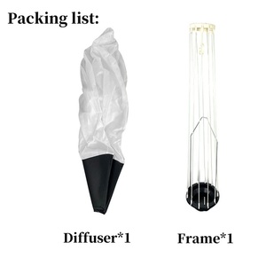 Lanterne Softbox 25.6 pouces/65cm Modificateur d'éclairage doux pour <span class=keywords><strong>Godox</strong></span> <span class=keywords><strong>SL</strong></span>-<span class=keywords><strong>60W</strong></span> SL150W II FV150 AD300PRO AD400PRO AD600BM VL150 - Product Image 5