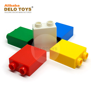 DELO TOYS (15 Colores) <span class=keywords><strong>Bloques</strong></span> de Construcción de Plástico Educativos DIY a Granel, Ladrillos Aleatorios 1x2, 1*<span class=keywords><strong>2</strong></span> Altos, Regalo para Niños Mayores de 3 Años (JC030) - Product Image 1