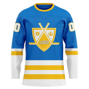 पॉलिएस्टर हॉकी जर्सी 100% डिजाइन की गई पेशेवर कस्टम डिजाइन की गई पेशेवर कस्टम - Product Image 6