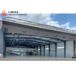 Progettazione di fabbricazione portale personalizzato prefabbricato struttura di costruzione in acciaio fabbrica magazzino Hangar edificio