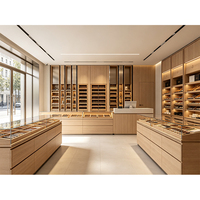 Meuble de présentation pour magasin de tabac, vitrine en bois pour cigares