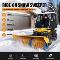 Barredora de Nieve Autopropulsada de 9.0kW, Ancho de Cepillado de 150cm, 3 en 1: Barrido/Lanzamiento/Quitanieves para Uso Municipal y Industrial