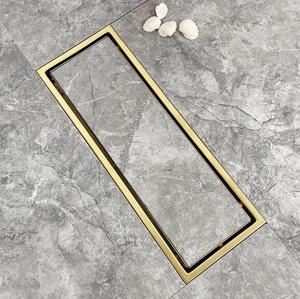 Miếng Chèn Gạch Thoát Nước Sàn SUS304 Bằng Thép Không Gỉ Ẩn Màu Vàng Kim Tấm Thoát Nước Sàn Tuyến Tính Phòng Tắm - Product Image 4