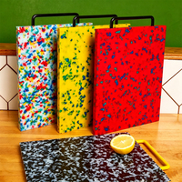 HACCP HDPE snijplank multicolor rechthoekig & rond, dubbelzijdig, plastic snijblokken voor keuken, restaurant en catering