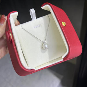 Collier avec pendentif en perle d'eau douce de 11-14 mm du lac Zhuji Shanxia, style classique de la concubine, polyvalent et presque parfait - Product Image 1