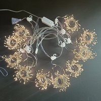 Guirlande lumineuse de Noël pour extérieur, décoration murale de fenêtre de chambre, rideau de feux d'artifice en fil de cuivre, 900 LED, avec crochet, 3m