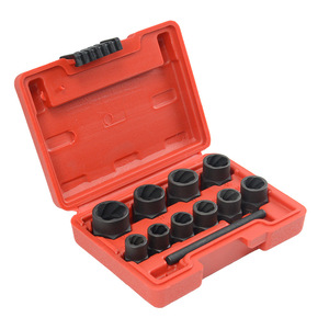 11-piece 3/8 Bolt <strong>Nut</strong> <strong>Removal</strong> <strong>Set</strong> Metric <strong>Socket</strong> Tool <strong>Nut</strong> <strong>Removal</strong> Anti-Thread <strong>Socket</strong> Sleeve Tools Hand Repair Tool Kit - Product Image 1