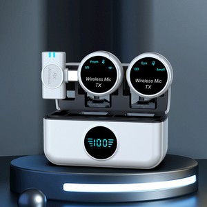 <span class=keywords><strong>Mini</strong></span> Q81 Micrófono Inalámbrico Digital Inteligente con Reducción de Ruido 2.4G, Micrófono de Solapa Tipo C - Product Image 1