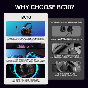 <span class=keywords><strong>Casque</strong></span> <span class=keywords><strong>de</strong></span> <span class=keywords><strong>jeu</strong></span> sans fil Bluetooth BC10 pour consoles <span class=keywords><strong>de</strong></span> jeux vidéo PS5/4 X-Box, téléphone portable, <span class=keywords><strong>casque</strong></span> <span class=keywords><strong>de</strong></span> <span class=keywords><strong>jeu</strong></span> 2.4G <span class=keywords><strong>avec</strong></span> <span class=keywords><strong>micro</strong></span> - Product Image 4