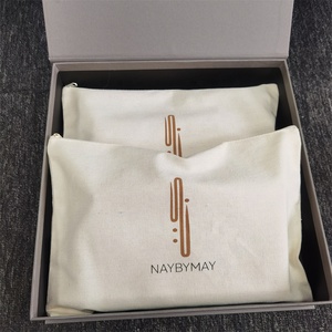 Custom Logo Size Women Travel Make up <b>Bag</b> Large Capacity Money Cotton Canvas Makeup Pouch Cosmetic <b>Bag</b> With Zipper - Product Image 2