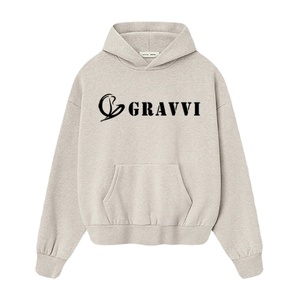 เสื้อฮู้ดดี้โอเวอร์ไซส์ผ้าเฟรนช์เทอร์รี่เนื้อหนัก 420 กรัม ผ้าฝ้าย 100% สกรีนโลโก้ตามสั่ง สำหรับผู้ชาย ผลิตโดยโรงงาน - Product Image 3