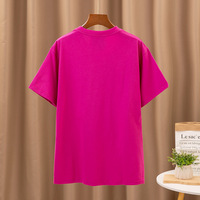 Kaos Beruang M Brand Trendi Lucu Musim Panas 2025 Katun Murni Kerah Bulat Slim Fit Serbaguna Lengan Pendek Motif Hewan