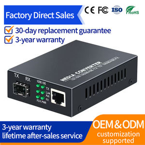 चीन कारखाने की कीमत 10/100/1000 मीटर fttcp गीगाबिट फाइबर ऑप्टिकल मीडिया कनवर्टर 25 किमी Sc rj45 - Product Image 3