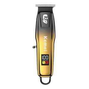 Tondeuse à cheveux électrique Kemei, corps métallique, affichage numérique, moteur à balais 7000-9000 tr/min, recharge USB - Product Image 1