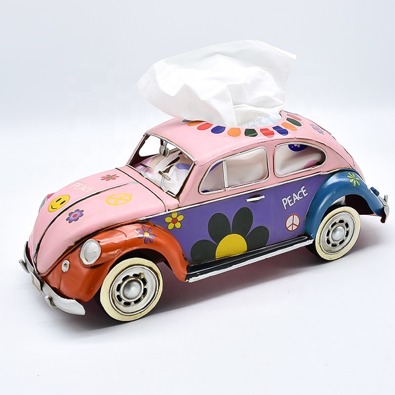 TM1116 ретро-коробка для салфеток в форме автомобиля, винтажный держатель для бумажных полотенец, Диспенсер, металлическое ремесло для дома, бара, офиса, паба, гостиницы, комнаты