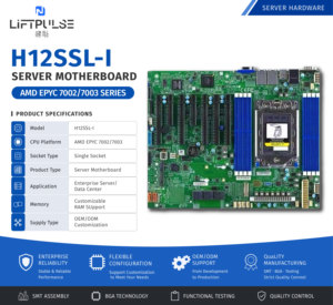 Placa Base para Servidor H12SSL-I AMD EPYC 7002/7003, Placa PCBA Empresarial de un Solo Socket, Servicio de Ensamblaje de PCB Personalizado OEM - Product Image 2