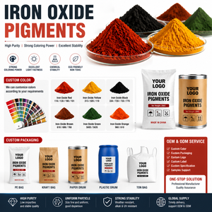 Pigmento en Polvo de Óxido de Hierro Rojo, Amarillo y Negro para Concreto, Pintura, Ladrillos y Adoquines Estampados - ¡Gran Oferta! - Product Image 1
