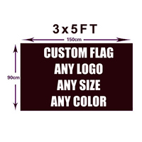 Produit promotionnel personnalisé 3x5 pieds 100% polyester de haute qualité drapeau de la république de venise impression Double face