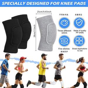 Genouillères épaisses en éponge WRELS pour hommes et femmes, protection pour le volley-ball, le roller, la danse, l'entraînement sportif - Product Image 6