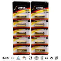 Grosir Pabrik Baterai Alkaline 12V 27A, Baterai 12V dengan Pengosongan Daya yang Stabil