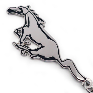 พวงกุญแจโลหะสังกะสีผสมพวงกุญแจแบบกำหนดเองพิมพ์สองด้านพวงกุญแจรูปม้าส่วนบุคคล - Product Image 3