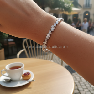 925K <b>Sterling</b> <b>Silver</b> Design Drop <b>Bracelet</b> BSUMTB042 - Product Image 3