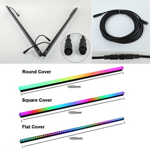 תאורת פיקסל DMX <span class=keywords><strong>LED</strong></span>, פסי תאורה עמידים למים בתקן IP67, עם תפס צינור, תומכים ב- Artnet, פסי פיקסל <span class=keywords><strong>LED</strong></span> בצבעי RGB ו-RGBW לתאורת במה - Product Image 5