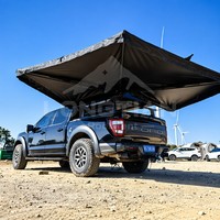 Auvent latéral premium pour SUV, double poteau 270 degrés sans LED, abri de camping extérieur pour aventure tout-terrain 4x4