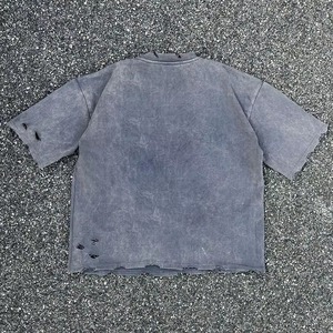 T-shirts graphiques personnalisés en gros pour hommes, impression DTG, sérigraphie, vintage, effet vieilli, délavé à l'acide, t-shirts oversize pour hommes - Product Image 2